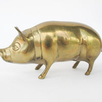 Vintage Brass Pig