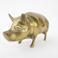 Vintage Brass Pig