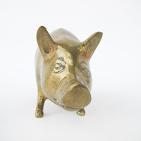 Vintage Brass Pig