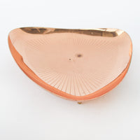 Mussbach Metall Midcentury German Copper Tray with Brass Legs