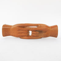 Carved Wood Locked Hands