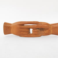Crossed Carved Wood Hands