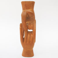 Crossed Carved Wood Hands