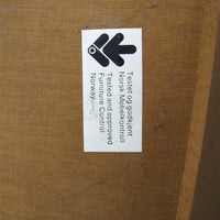 Danish Mid-Centurry Teak Plywood Rolling Record Organizer holder