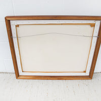 Wood Framed Pink Hills Painting from 91'