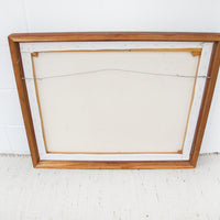 Wood Framed Pink Hills Painting from 91'