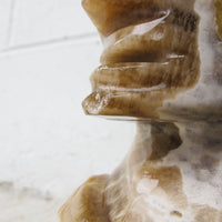 Green Jade Marble Onyx Tiki Bookends
