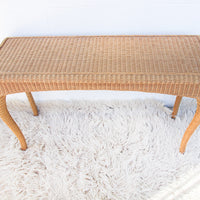 Wicker End and Console Table - Sold Individually