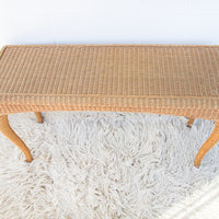 Wicker End and Console Table - Sold Individually