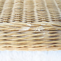 Wicker End and Console Table - Sold Individually