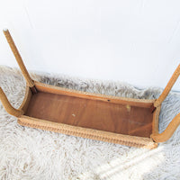 Wicker End and Console Table - Sold Individually