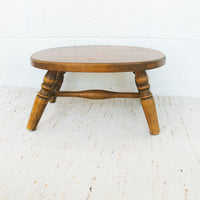 dowel spun wood stool