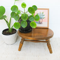 Wood Stool with Dowel Spun Legs