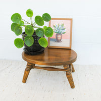 Wood Stool with Dowel Spun Legs