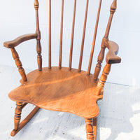 Vintage Wood Children's Rocking Chair