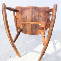 Vintage Wood Children's Rocking Chair