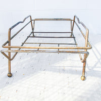 Midcentury Brass Log Holder