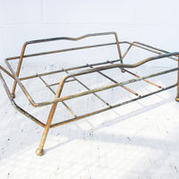 Midcentury Brass Log Holder