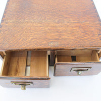 Macey 2 Drawer Antique Card Catalog Index Cabinet