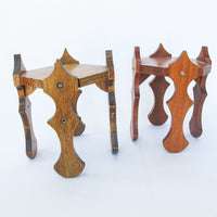 Vintage Hexagon Wood Plant Stands (Sold Individually)