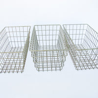 Metal Wire Baskets - Set of 3