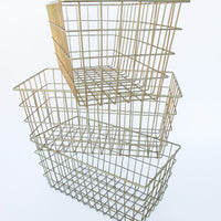 Metal Wire Baskets - Set of 3