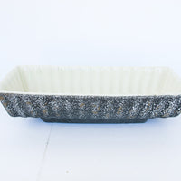 Lane & Co Van Nuys Califronia P-58 Black 1957 Midcentury Ceramic Rectangular Planter