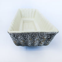 Lane & Co Van Nuys Califronia P-58 Black 1957 Midcentury Ceramic Rectangular Planter