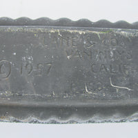 Lane & Co Van Nuys Califronia P-58 Black 1957 Midcentury Ceramic Rectangular Planter