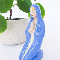 Vibrant Italian Porcelain Mary Statue
