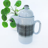 West German pottery Tea Pot in Bluish Grey