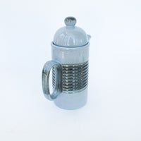 West German pottery Tea Pot in Bluish Grey