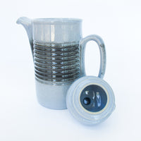 West German pottery Tea Pot in Bluish Grey