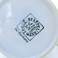 West German pottery Tea Pot in Bluish Grey