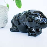 Black Small Ceramic Panther