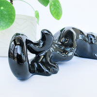 Black Small Ceramic Panther