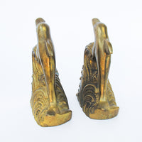 Dolphin Brass Bookends