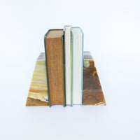 Set of 2 Onxy Pillar Bookends