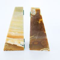 Set of 2 Onxy Pillar Bookends