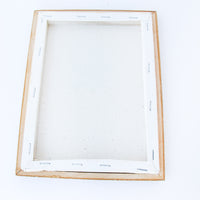 Mini Canvas Flower Painting with Wood Frame - No Signature