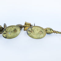 Brass Tapered Wall Sconce Candle Holders Set of 2