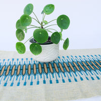 Midcentury Modern Danish 3' Embroidered Table Runner