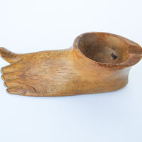 Wooden Foot Ashtray / Dish