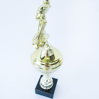 Ski Trophy on Black Marble Base