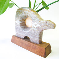 Southwestern Art Pink Stone Bear Statues (Sold Separately)