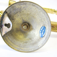 Set of 2 Two Etched Laquered Brass Wall Sconce Candle Holders - Made in India