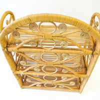 Woven Folding 3 Tier Shelf Wall Rack
