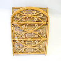 Woven Folding 3 Tier Shelf Wall Rack