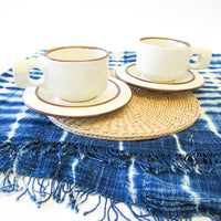 Set of 2 White Ceramic Cups and Saucer - James Mcbride
