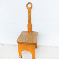 Vintage Minimalist Farmhouse Wooden Stool